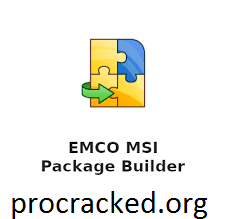 EMCO MSI Package Builder Crack 9.1