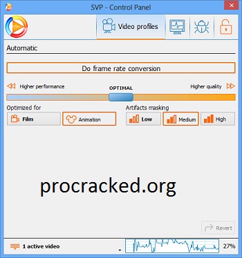 SmoothVideo Project (SVP) 4.5.0.214 Crack